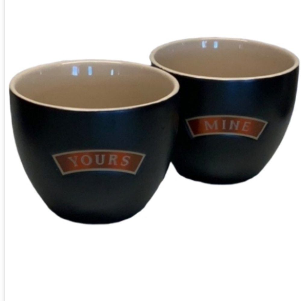 Beautiful "Yours & Mine" Mugs Bailey's Irish Cream